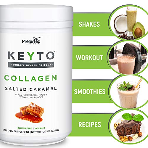 Keto Collagen Protein Powder with MCT Oil – Keto and Paleo Friendly Pure Grass Fed Preferred Elements buy supplements canada