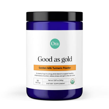 Ora Organic Golden Milk Powder - Ayurvedic Turmeric Powder with Organic Adaptogens - Ashwagandha, Reishi and Ginger | Organic, Gluten-Free, Soy-Free, Vegan, Non-GMO - Maple & Vanilla, 30 Servings Ora Organic buy supplements canada