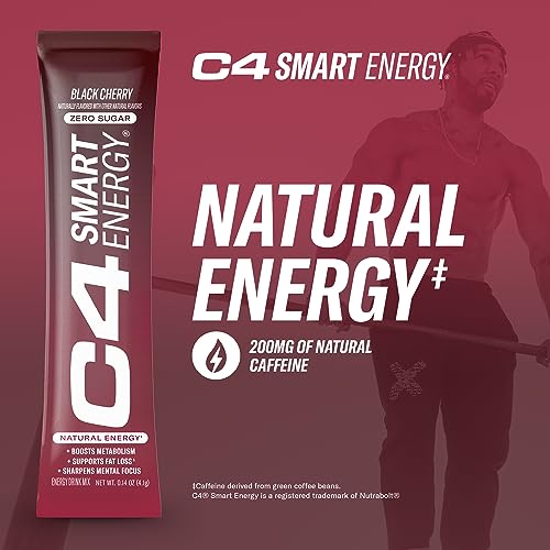 C4 Smart Energy Powder Stick Packs - Sugar Free Performance Fuel & Nootropic Brain Cellucor buy supplements canada