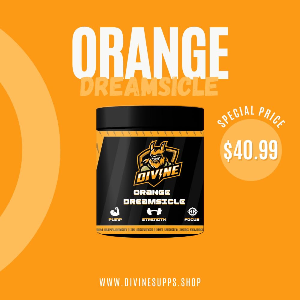 Orange Dreamsicle Pre Workout | The Best Tasting Pre Workout | Intense Increased Endurance Beta Bears buy supplements canada