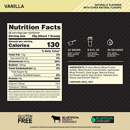 Optimum Nutrition Gold Standard 100% Whey Protein Powder 4.8 (Packaging May Vary) Optimum Nutrition buy supplements canada