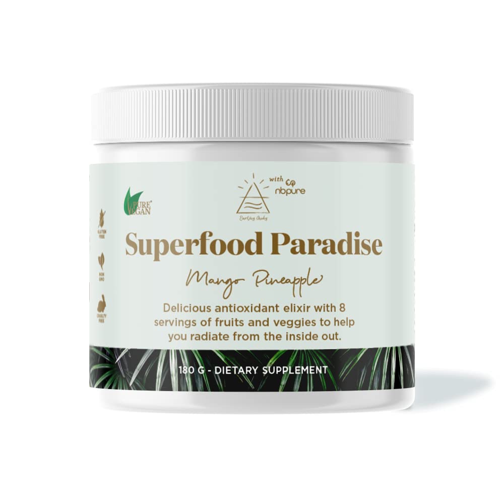 nbpure Earthy Andy Superfood Paradise, Mango Pineapple, 30 Servings nbpure buy supplements canada