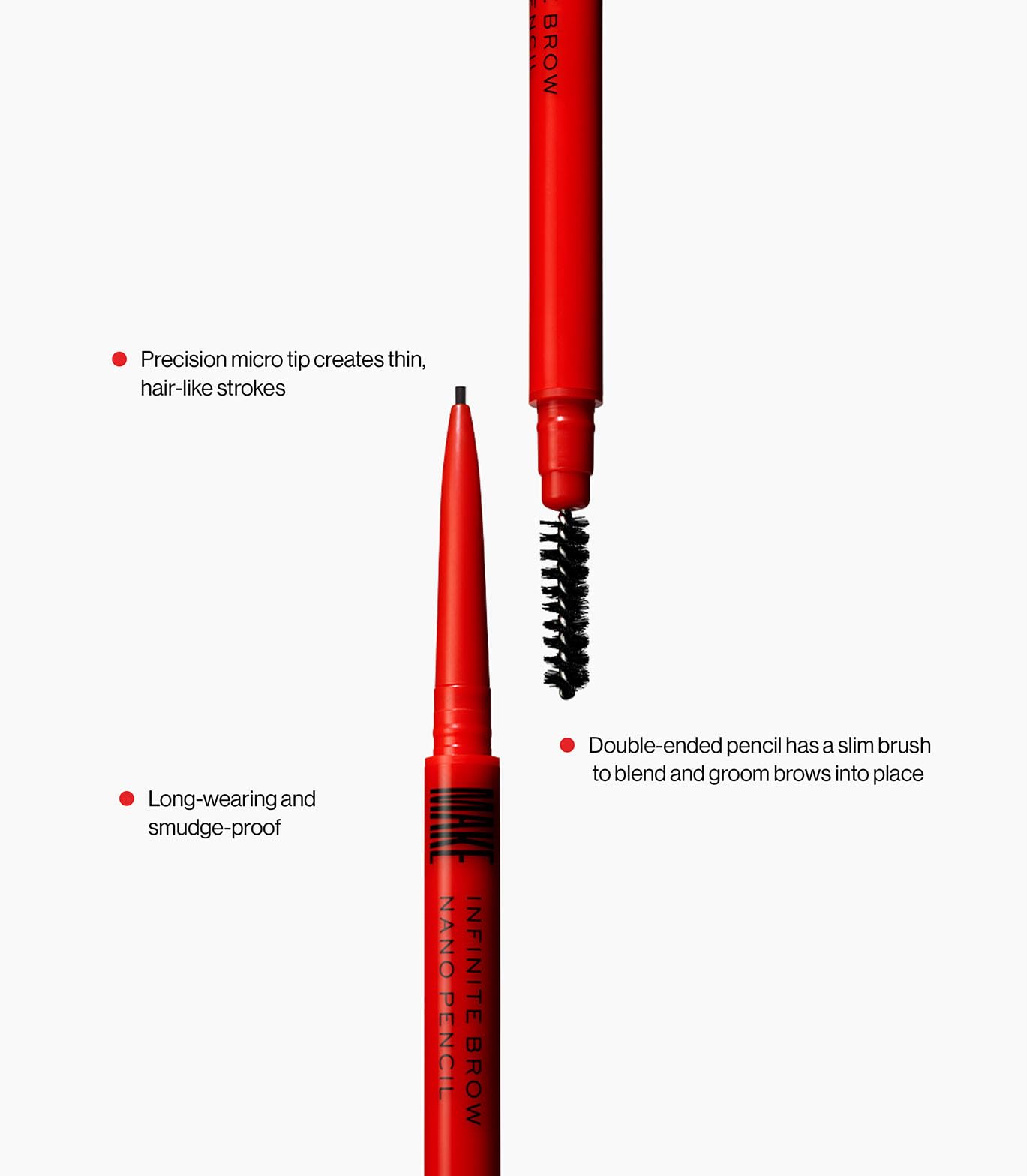 MAKE Beauty Nano Brow, Micro Eyebrow Pencil. Long-Lasting Smudgeproof Eye Brow Makeup for Hairlike Lines. Precision Liner for Natural-Looking Eyebrows - Shade, Warm Taupe MAKE buy supplements canada