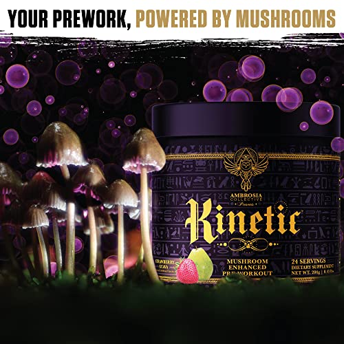 Ambrosia Kinetic Organic Preworkout, Mushroom Enhanced Natural Pre Workout Supplement Ambrosia buy supplements canada