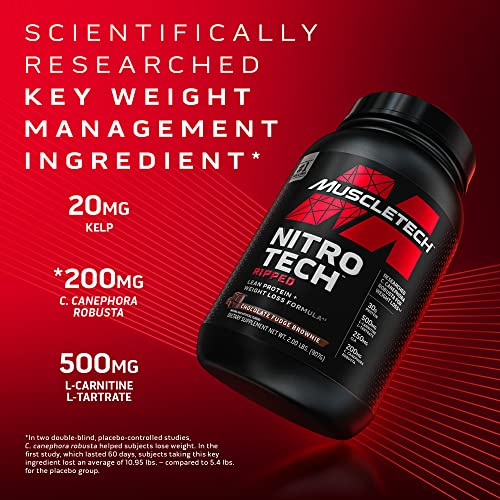 Protein Powder for Weight Loss - MuscleTech Nitro-Tech Ripped - Whey Protein Powder MuscleTech buy supplements canada