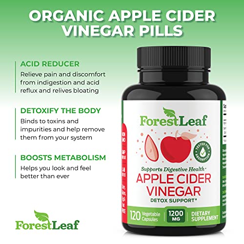 ForestLeaf - Apple Cider Vinegar Capsules with Cayenne Pepper Powder 1200mg ForestLeaf buy supplements canada