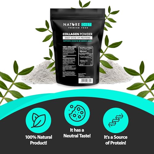 Nature Diet - Collagen Powder 600 g | Hydrolysate | Unflavored | Collagen Peptides | Source of Protein Nature Diet buy supplements canada