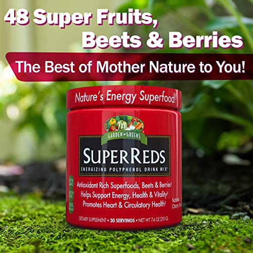 Garden Greens Super Reds Energizing Polyphenol Superfoods, Antioxidants, Powder Drink Garden Greens buy supplements canada