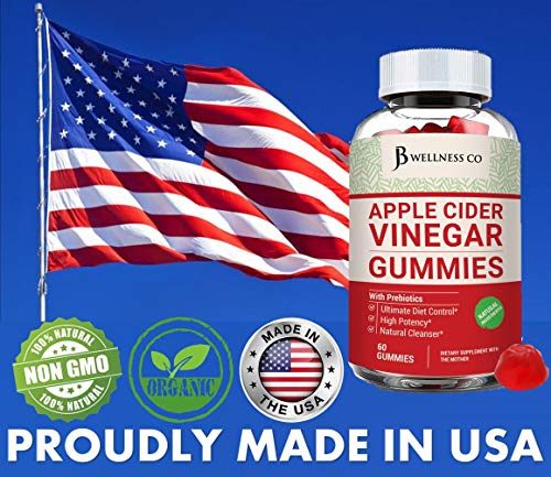 (2-Pack | 120 Gummies) Premium Apple Cider Vinegar Gummies - Raw, Natural, Unfiltered ACV JB Wellness Co buy supplements canada