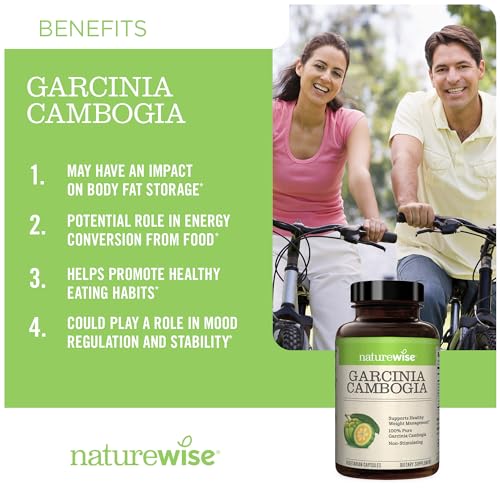 Naturewise Garcinia Cambogia with Pure Garcinia Cambogia Extract, 60% HCA Concentrati NatureWise buy supplements canada