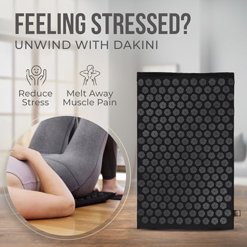 Acupressure Mat and Pillow Set with Extra Mini Accupressure Massage Mat - Organic Cotton Dakini buy supplements canada