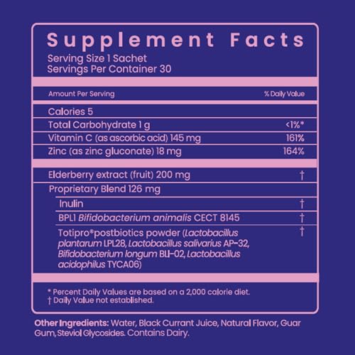 Be Healthy 3-in-1 Liquid Probiotics for Women and Men - Vitamin C, Zinc, Elderberry BeMe buy supplements canada