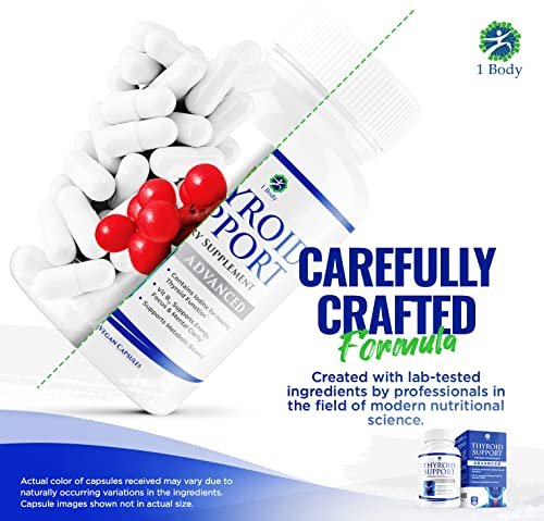 1 Body Thyroid Support Supplement with Iodine - Energy & Focus Support 1 Body buy supplements canada