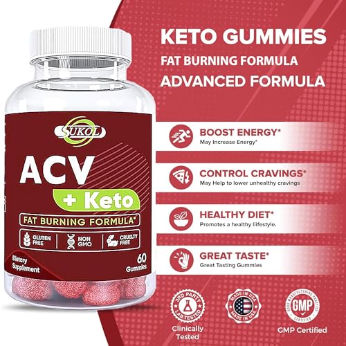 60 Counts Keto ACV Gummies Advanced Formula - Diet Gummies for Women & Men Sukol buy supplements canada