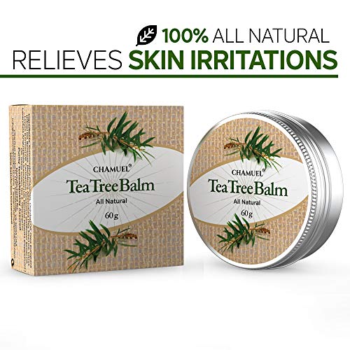 TEA TREE OIL BALM -100% All Natural | Great Cream for Soothing Irritations like Eczema Chamuel buy supplements canada