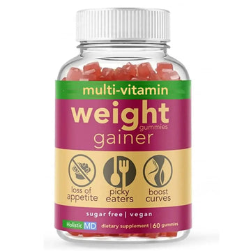 Holistic MD Gainer Gummies for Women Men Elderly and Kids | Clinically Studied Ingredients | 10 in 1 with L-Lysine Gentian Root Vitamin B | Holistic MD buy supplements canada