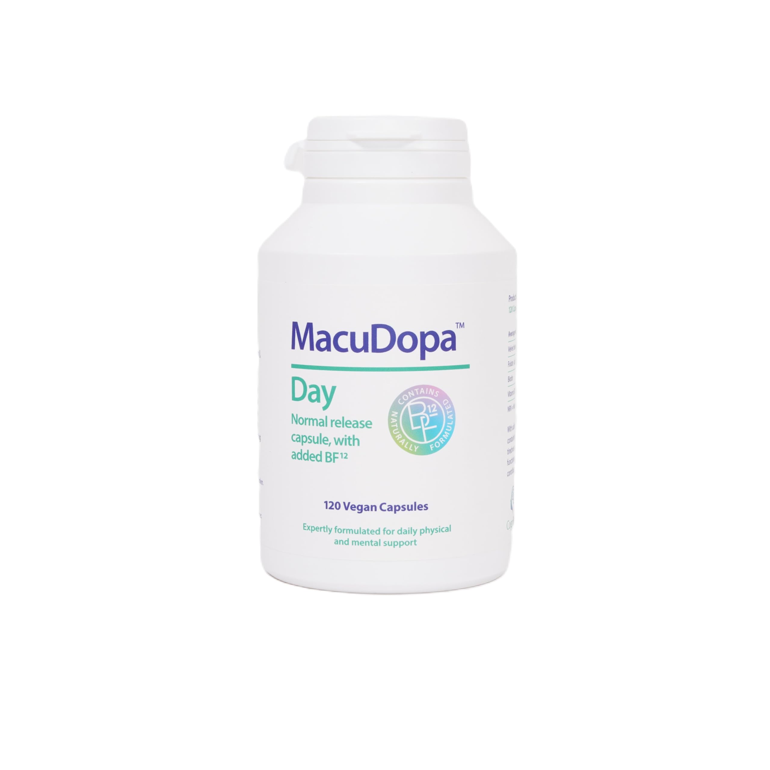 Macudopa Day Capsules 700mg Proprietary Blend, 63% HPLC standardised Levodopa. 120 Veggie Capsules MacuDopa buy supplements canada