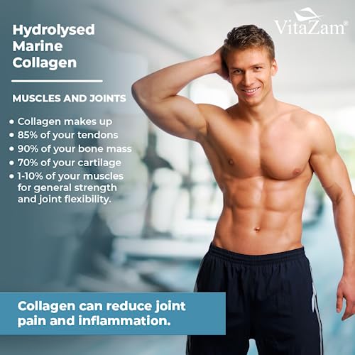 Vitazam Pure Marine Collagen Powder - 100% Hydrolysed Collagen Peptides for Hair Skin and Nails VitaZam buy supplements canada