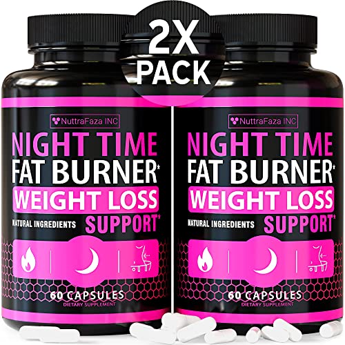 (2 Pack) Night Time Weight Loss Pills for Women Belly Fat Burner for Women NuttraFaza INC buy supplements canada