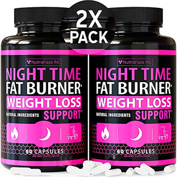(2 Pack) Night Time Weight Loss Pills for Women Belly Fat Burner for Women NuttraFaza INC buy supplements canada