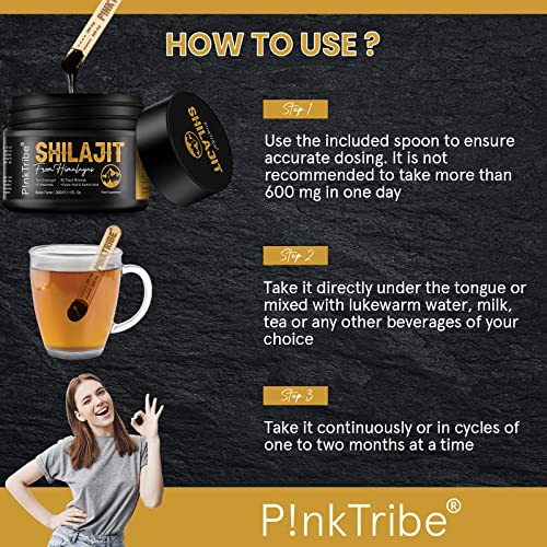 Shilajit Resin, Original Himalayan Shilajit 30g - Gold Grade 100% Pure, Rich in Fulvic P!nkTribe buy supplements canada