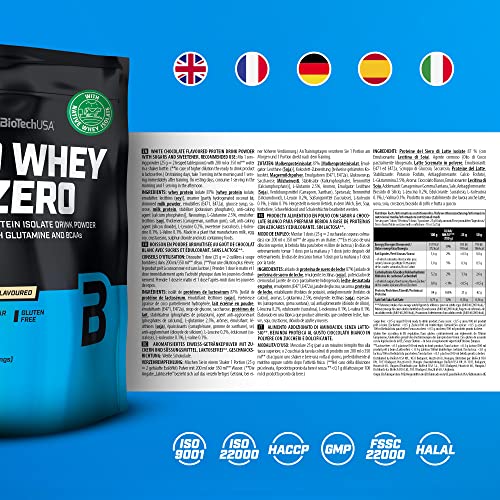BioTechUSA Iso Whey Zero, Lactose, Gluten, Sugar Free, Premium Whey Protein Isolate, 500 g BioTechUSA buy supplements canada