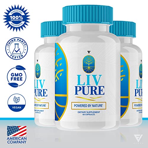 (5 Pack) Liv Pure Pills, Livpure Liver Detox Cleanse Management Capsules Advanced Formula Fyvus buy supplements canada