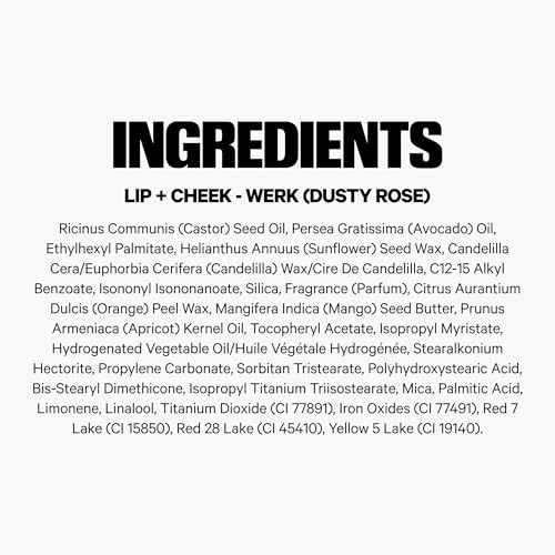 Milk Makeup Lip + Cheek Stick – Buildable Cream Blush + Lip Color w/Hydrating Mango Butter + Avocado Oil for a Natural Flush – Long-Lasting, Multiuse, Vegan Formula – Werk (Dusty Rose), 0.21 oz Milk Makeup buy supplements canada