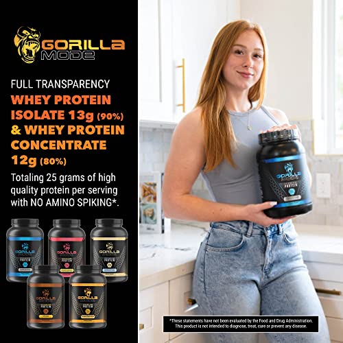 Gorilla Mode Premium Whey Protein - Chocolate / 25 Grams of Whey Protein Isolate Gorilla Mind buy supplements canada