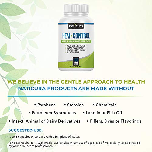 Naticura Hem-Control Natural Hemorrhoid Supplement - Vegan Herbal Supp Naticura buy supplements canada