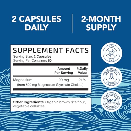Magnesium Glycinate 500mg | Chelated Bisglycinate Complex for Muscle Relaxation Nobi Nutrition buy supplements canada