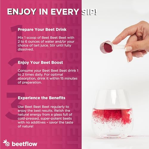 Beet Beet Beet - Organic Beet Juice Powder Healthy Blood Pressure, Cholesterol BEETFLOW buy supplements canada