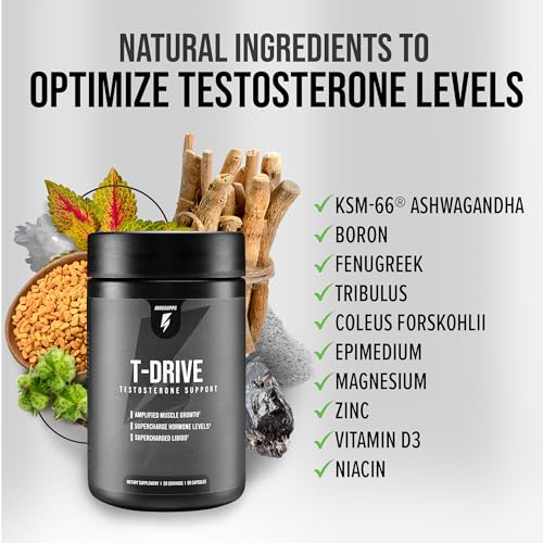InnoSupps : T-Drive | Testosterone Booster | Amplify Muscle Growth | KSM-66 Ashwagand InnoSupps buy supplements canada