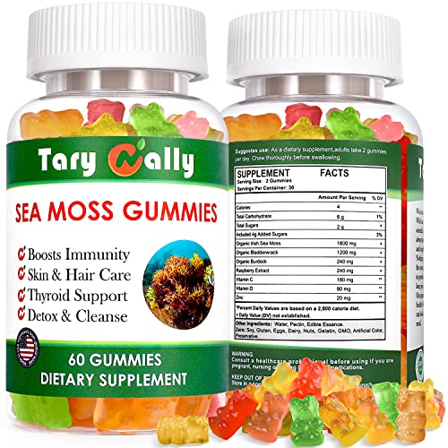 Tary Nally Sea Moss Gummies, Organic Irish Sea Moss Gummies for Adults & Kids Tary Nally buy supplements canada