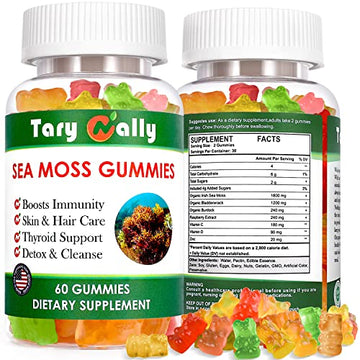 Tary Nally Sea Moss Gummies, Organic Irish Sea Moss Gummies for Adults & Kids Tary Nally buy supplements canada