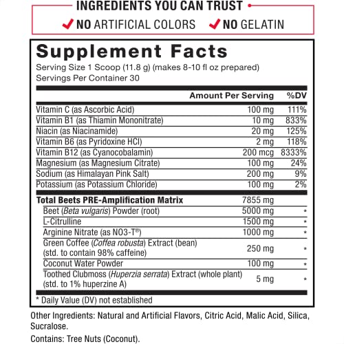 FORCE FACTOR Total Beets Pre-Workout Powder to Boost Energy & Endurance, Increase Force Factor buy supplements canada