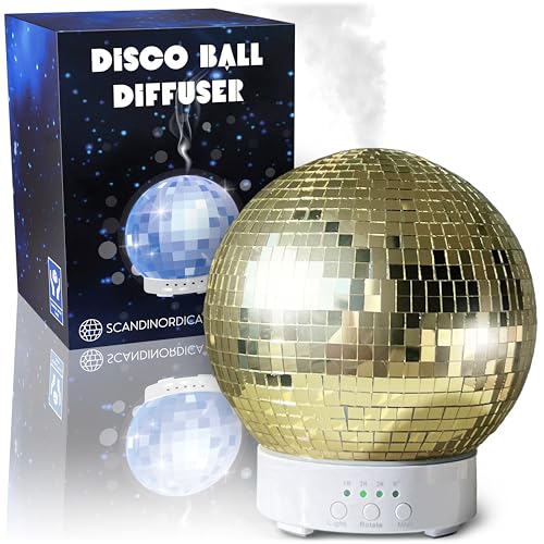 Disco Ball Diffuser Rotating - 300 ML Mirror Ball Oil Diffuser, Essential Oils Diffusers for Home SCANDINORDICA buy supplements canada