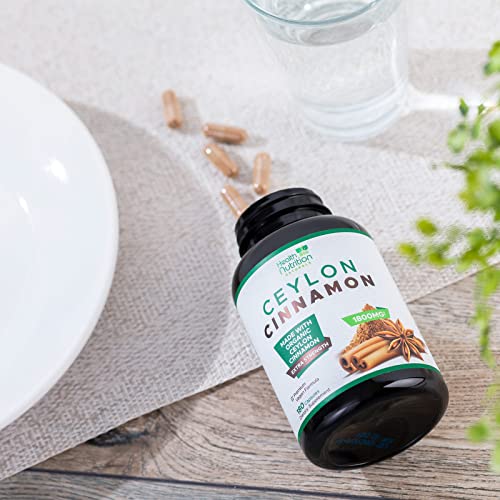 Pure Ceylon Cinnamon Capsules - Certified Organic Cinnamon Pills, Non-GMO, Dairy & Gluten Health Nutrition Naturals buy supplements canada