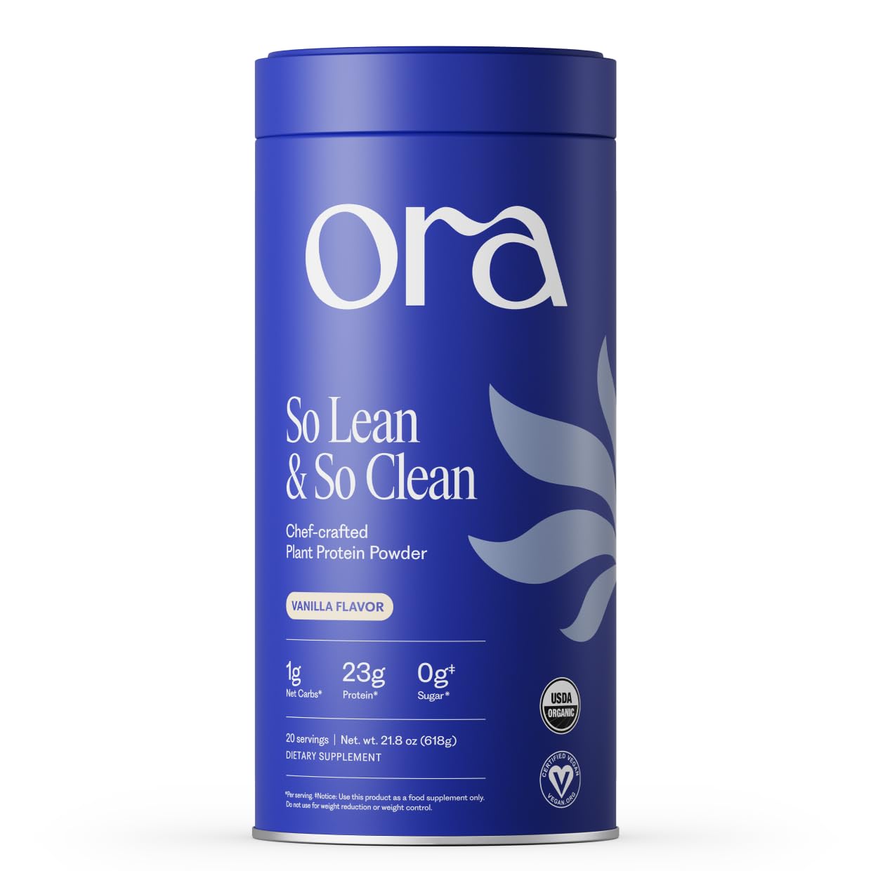 Ora Organic Plant-Based Protein Powder - 23g Protein for Women and Men - Vanilla Flavor 20 Servings, Vegan, Clean Protein Ora Organic buy supplements canada