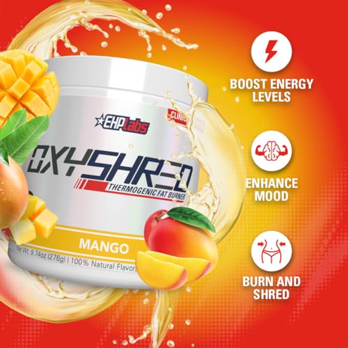 EHP Labs OxyShred Thermogenic Pre Workout Powder & Shredding Supplement - Clinically EHP Labs buy supplements canada