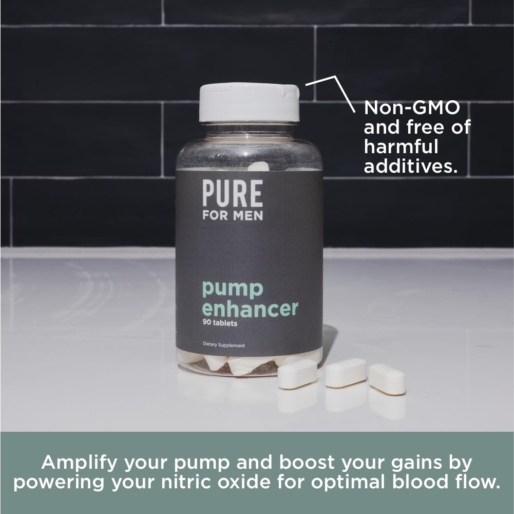 Pure for Men Pump Enhancer | Pre Workout Supplement for Muscle Pump, Stamina Pure for Men buy supplements canada