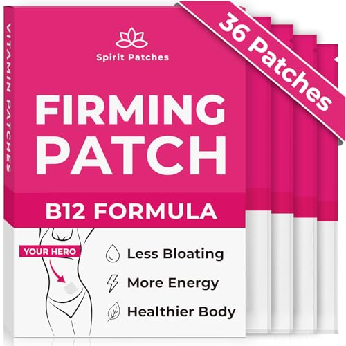 Firming B12 Patches (Pack of 36) - 100% Natural Vitamin Patches for Women, Energy & Body Support Spirit Patches buy supplements canada