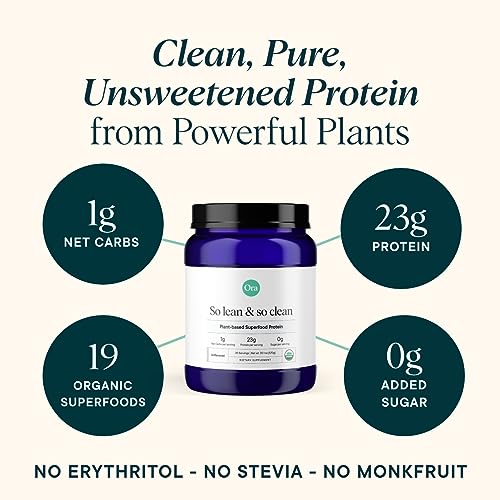 Ora Organic Vegan Protein Powder - 23g Plant Based Protein Powder for Women and Men Ora Organic buy supplements canada