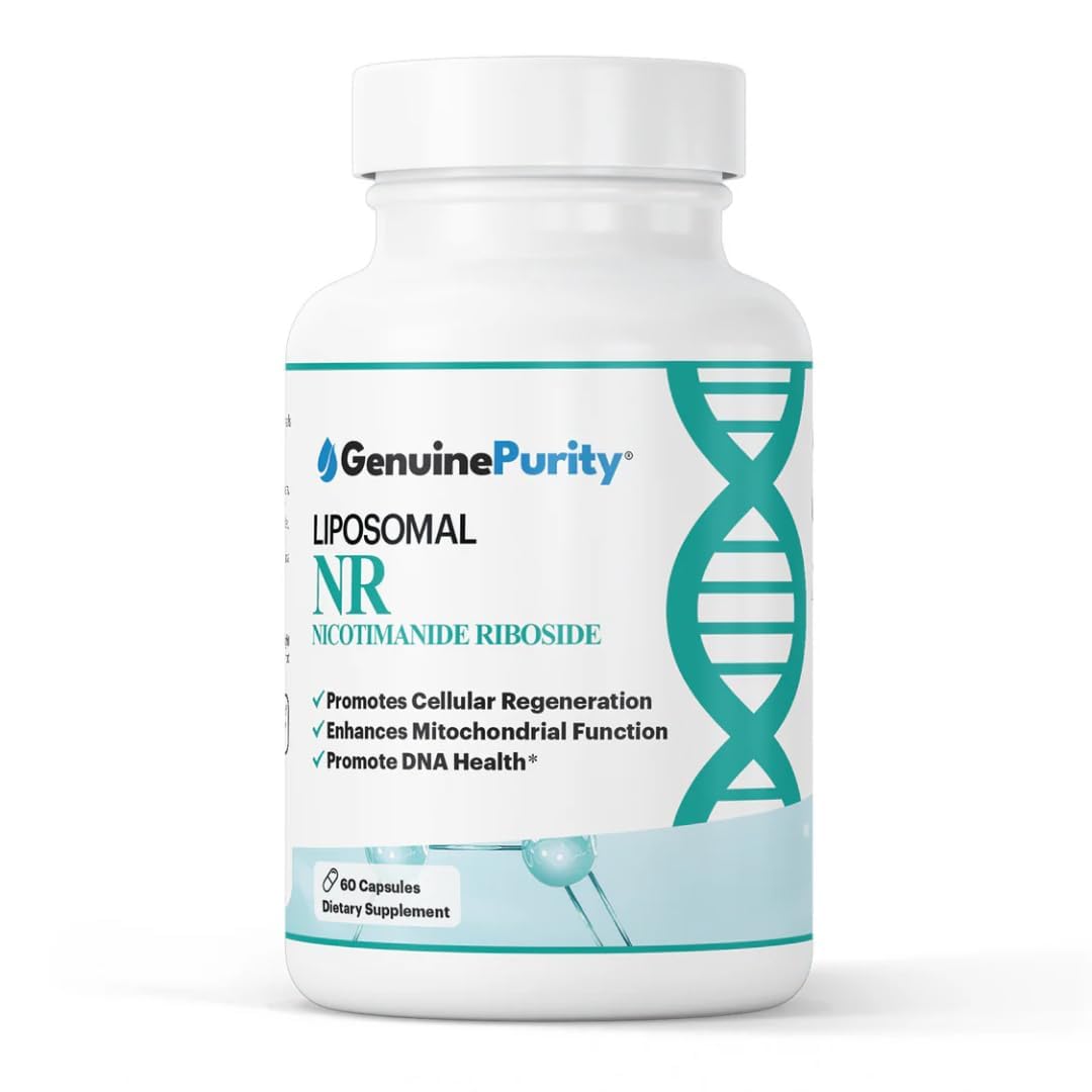 GenuinePurity Liposomal NR 300mg Nicotinamide Riboside Supplement | Advanced NAD Boost for Cellular Energy and Mitochondrial Function | Gluten Free, Vegan, USA Made, Non-GMO | 60 Capsules GenuinePurity buy supplements canada