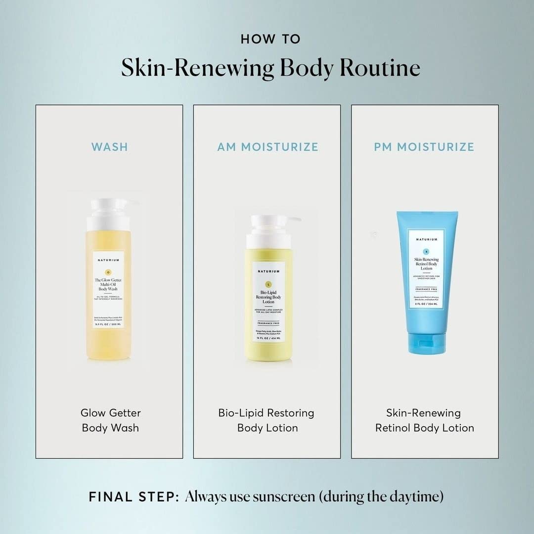 Naturium Skin-Renewing Retinol Body Lotion, Advanced Firming Anti-Aging Skin Care, with Encapsulated Retinol & Shea Butter, 8 oz Naturium buy supplements canada