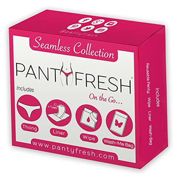to-Go Panty Kit Includes 4 Items Seamless Thong Underwear Fresh Wipe Pantyliner & Washbag Travel Panty Fresh buy supplements canada