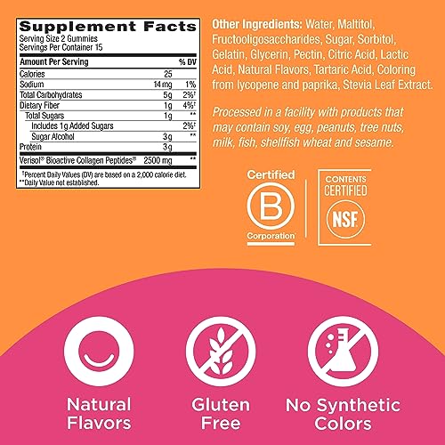 OLLY Collagen Gummy Rings, 2.5g of Clinically Tested Collagen, Boost Skin Elasticity & Reduce OLLY buy supplements canada