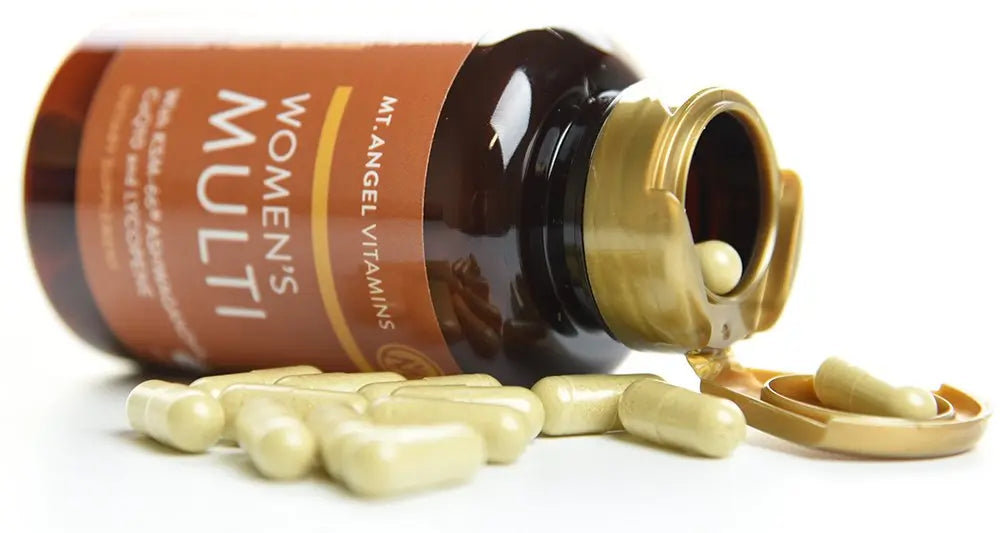 Mt. Angel Vitamins - Daily Womens Multivitamin - Adult Formula with Iron, Calcium, KSM-66 Ashwaganda, and a Potent Proprietary Herbal Blend Mt. Angel Vitamins buy supplements canada