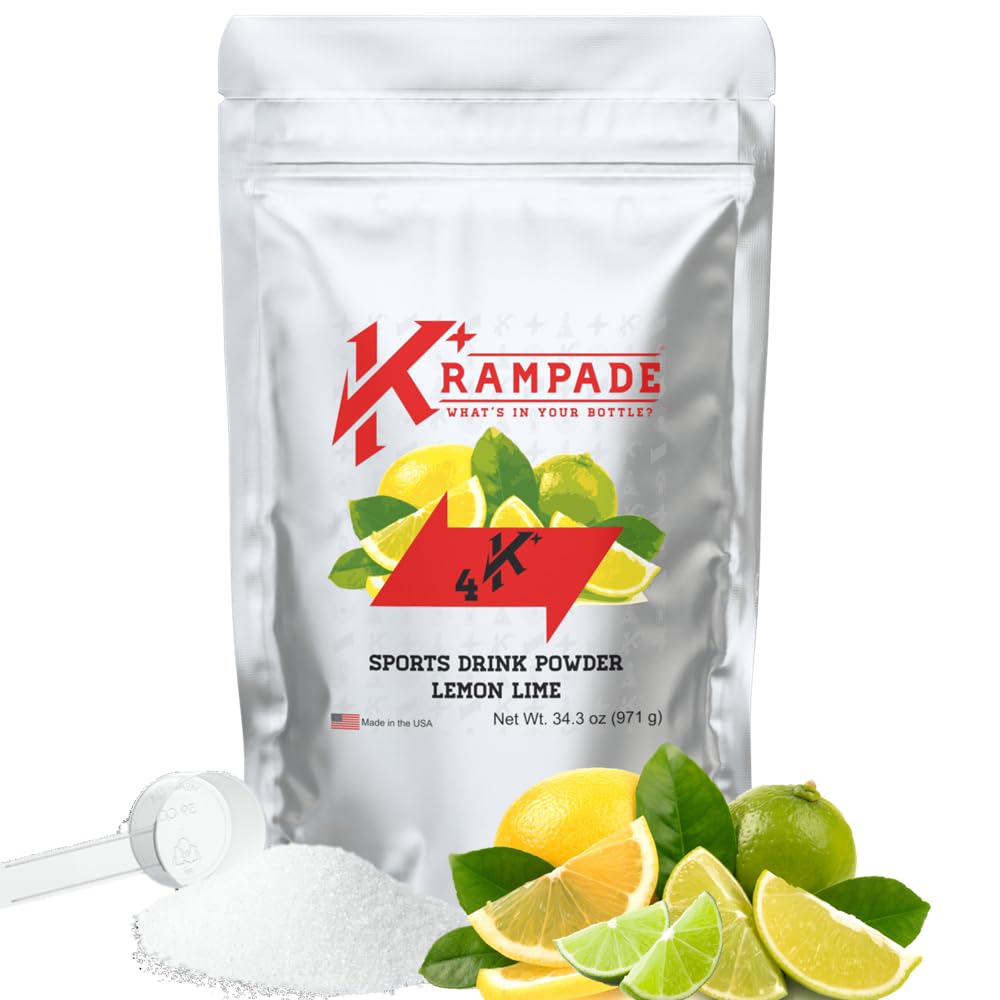 Krampade Original Lemon Lime 4K, 4000 mg Potassium Instant Cramp Relief Electrolyte Drink Powder | Designed for Athletes and Crampers | 19-Serving Resealable Pouch Krampade buy supplements canada