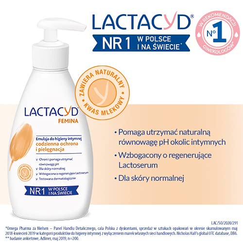 Lactacyd Femina Emulsion for Intimate Hygiene 200 ml Lactacyd buy supplements canada